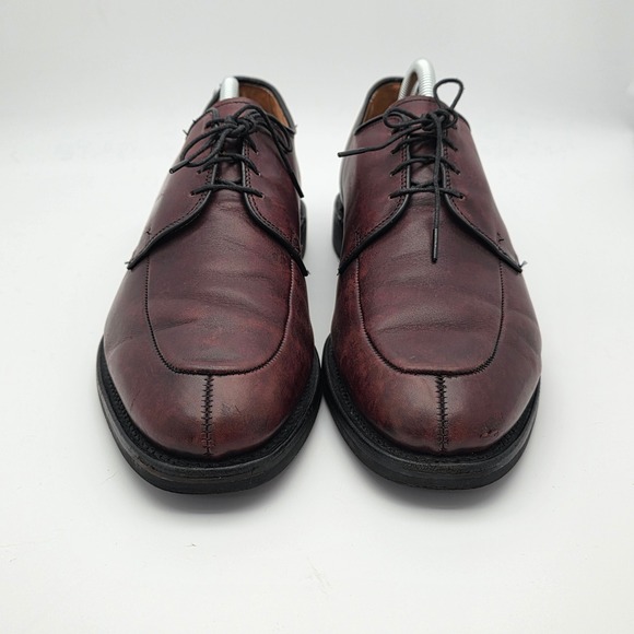 Allen Edmonds Derby‎ Men 9.5 Burgundy Leather Split Toe Made in USA Dress Shoes main image 9